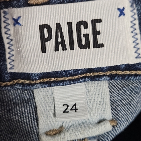 Paige Emmie Ankle high rise jeans sightseeing distressed size 24 - Picture 9 of 15